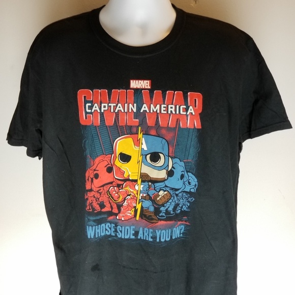 Official T Shirt Marvel Captain America Civil War Whose Side All Sizes